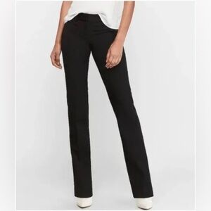 EXPRESS Black Editor Barely Boot Low-rise Pants
